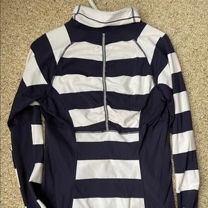 Lululemon navy striped sweater